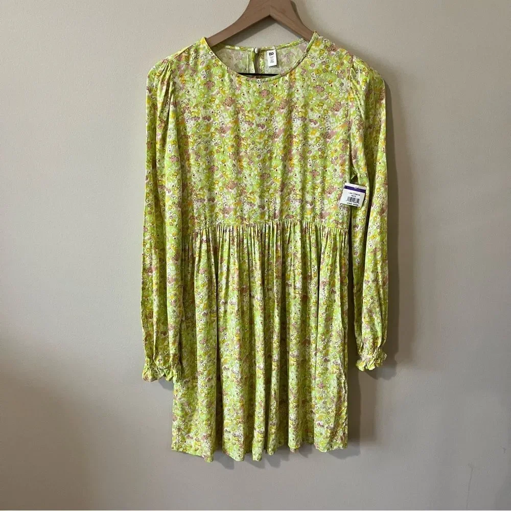 BP Print Long Sleeve Dress